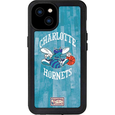 NBA Charlotte Hornets Hardwood Classics iPhone 15 Plus Waterproof Case